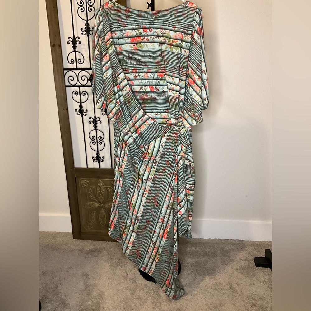 Eva Franco floral high low dress in size 10 - sample piece - one of a kind